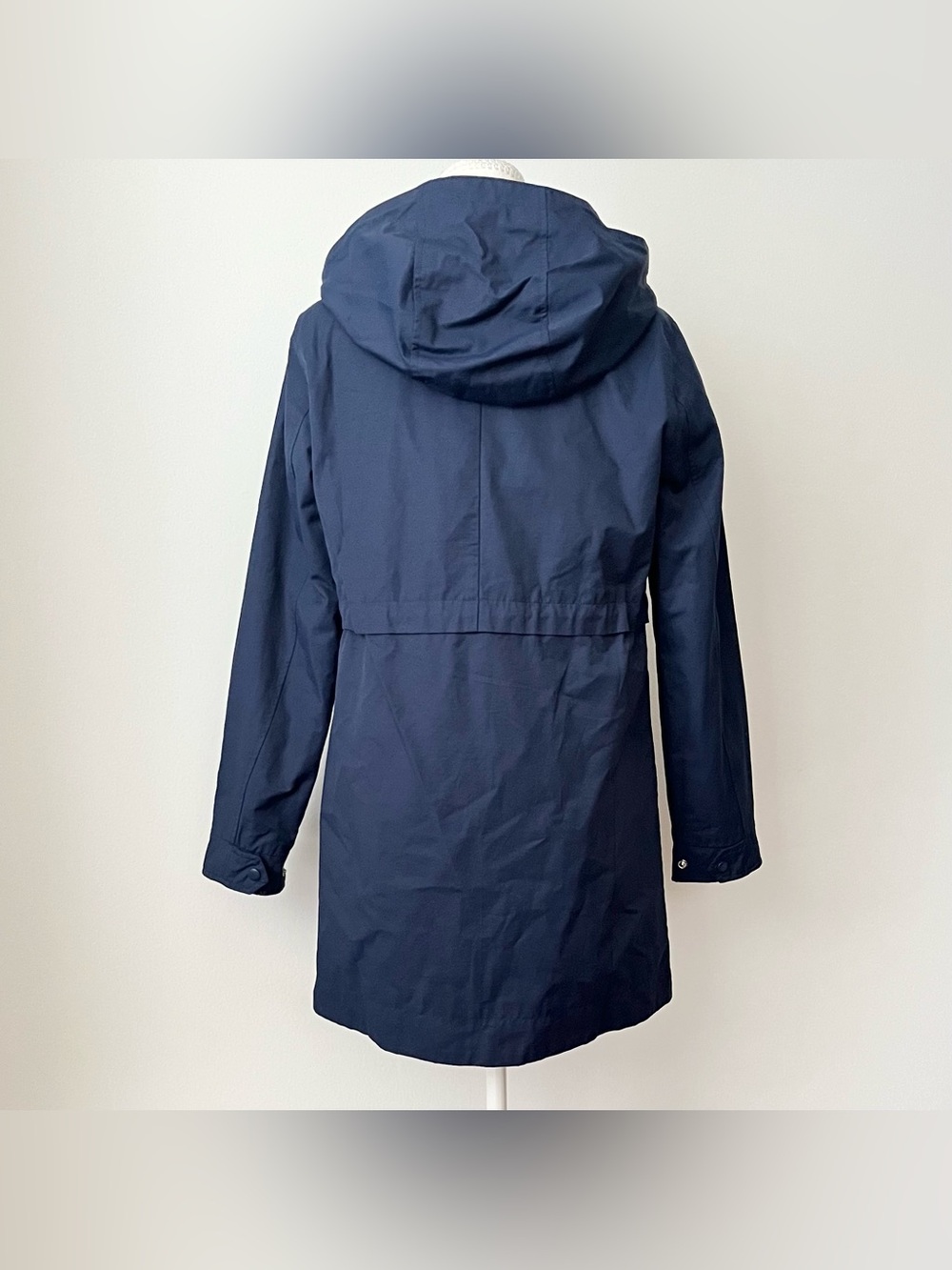 NWT Style & Co Women's Anorak XS Navy Blue Hooded Lined Preppy Lightweight - Picture 3 of 9